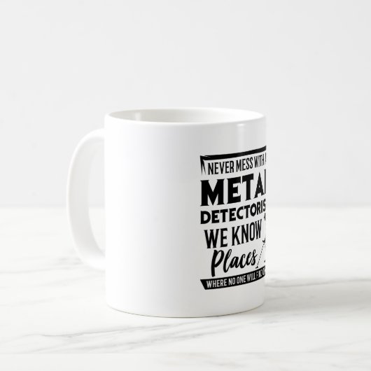 Metalldetektor Kaffeetasse (Vorderseite Links)
