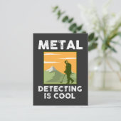 Metalldetektor - Metallerkennung ist Cool Postkarte (Stehend Vorderseite)
