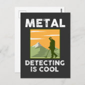 Metalldetektor - Metallerkennung ist Cool Postkarte (Vorne/Hinten)
