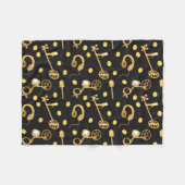 Metalldetektor-Muster Fleecedecke (Vorderseite (Horizontal))