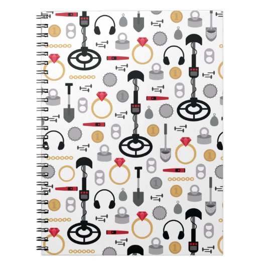 Metalldetektor Notizblock (Vorderseite)