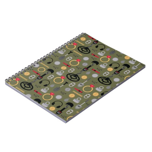 Metalldetektor Notizblock (Linke Seite)