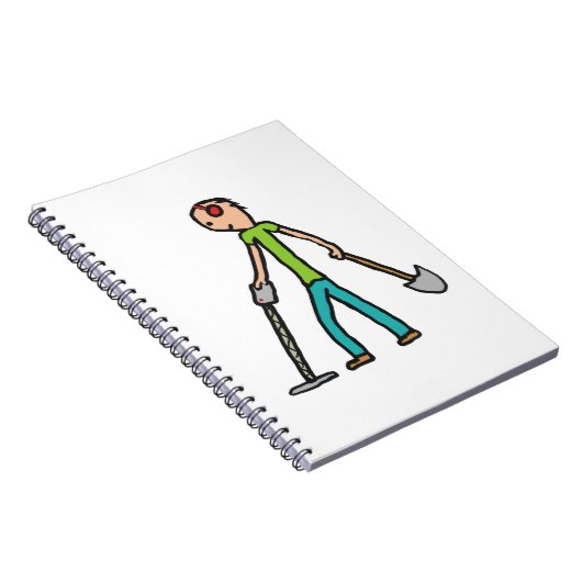 Metalldetektor Notizblock (Rechte Seite)