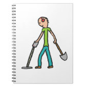 Metalldetektor Notizblock (Vorderseite)