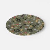 Metalldetektor Pappteller (Schrägansicht)