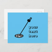 Metalldetektor Postkarte (Vorne/Hinten)