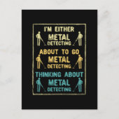 Metalldetektor Postkarte (Vorderseite)
