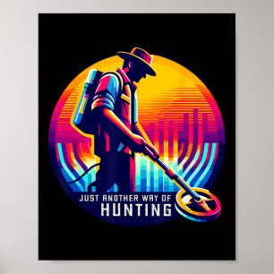 Metalldetektor-Schatzsuche Dreckangeln Hob Poster