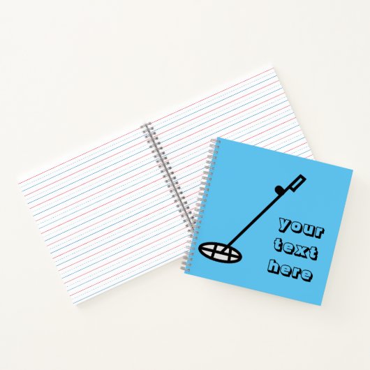 Metalldetektor Spiralnotebook Notizblock (Innenseite)