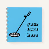 Metalldetektor Spiralnotebook Notizblock (Vorderseite)