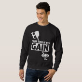 Metalldetektor Strandmünzen Schatzsuche Sweatshirt (Vorne ganz)