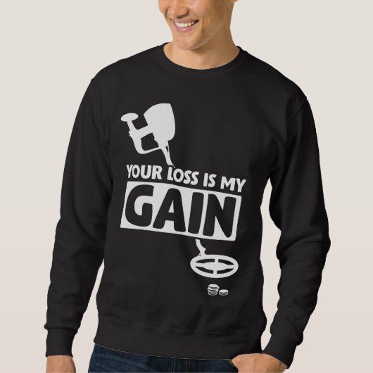 Metalldetektor Strandmünzen Schatzsuche Sweatshirt (Vorderseite)