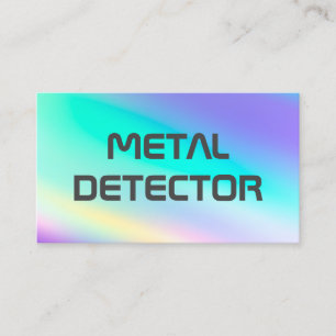 Metalldetektor Visitenkarte