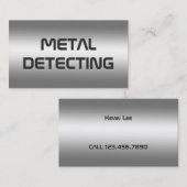 Metalldetektor Visitenkarte (Vorne/Hinten)