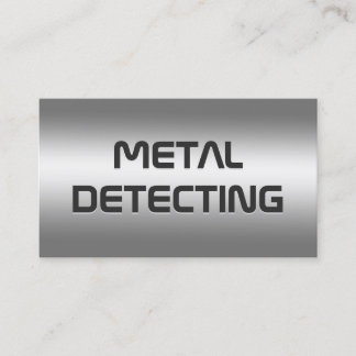 Metalldetektor Visitenkarte