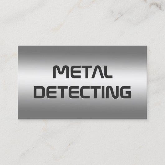 Metalldetektor Visitenkarte (Vorderseite)