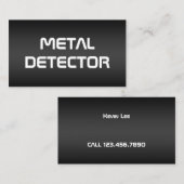 Metalldetektor Visitenkarte (Vorne/Hinten)
