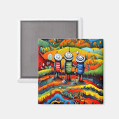 Metalldetektoren Magnet (Vorderseite/Rückseite)