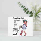 Metalldetektoren Postkarte (Stehend Vorderseite)