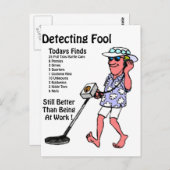 Metalldetektoren Postkarte (Vorne/Hinten)