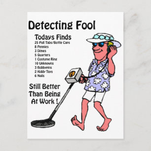 Metalldetektoren Postkarte