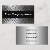 Metalldiamant-Platten-unzerstörbare Visitenkarten Visitenkarte (Vorne/Hinten)