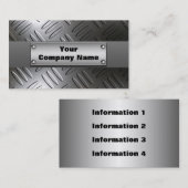 Metalldiamant-Platten-Visitenkarten Visitenkarte (Vorne/Hinten)