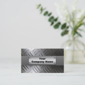 Metalldiamant-Platten-Visitenkarten Visitenkarte (Stehend Vorderseite)