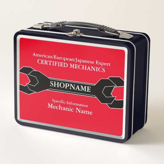 Metalldose/Werkzeugkasten Metall Brotdose (Vorderseite)