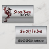 Metalldrache Visitenkarte (Vorne/Hinten)