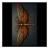 Metalldrachenfliege Poster (Vorderseite)