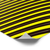 Metalle auf gelben optischen Illusionen Wall Art Poster (Ecke)