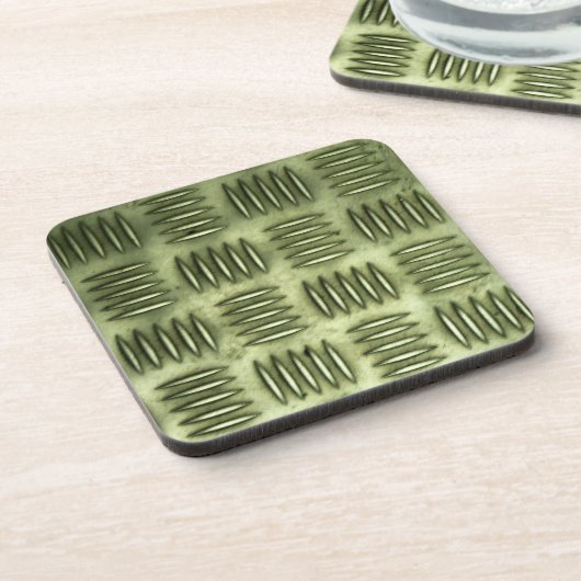 Metalle aus rostfreiem Stahl Markierte Bodenbeläge Getränkeuntersetzer (Linke Seite)