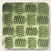 Metalle aus rostfreiem Stahl Markierte Bodenbeläge Getränkeuntersetzer (Vorderseite)