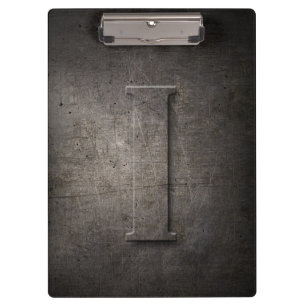 Metalle Rustic I Monogram Clipboard Klemmbrett
