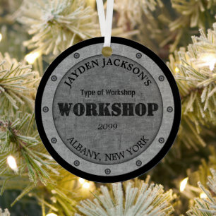 Metalleffektwerkstatt Shed Man Höhle Ornament Aus Metall