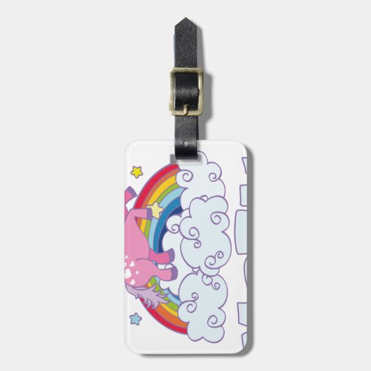 MetallEinhorn Gepäckanhänger (Vorderseite vertikal)