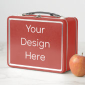 Metallene rote Lunchbox (Beispiel)