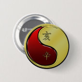 Metallener Büffel Button (Vorne & Hinten)