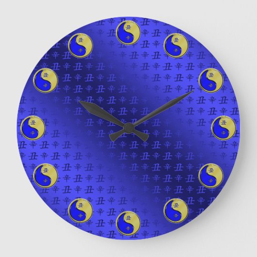 Metallener Ochse Große Wanduhr (Vorderseite)