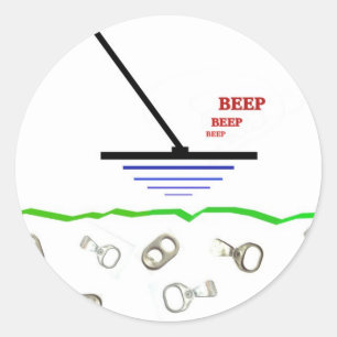 Metallentdeckung Runder Aufkleber