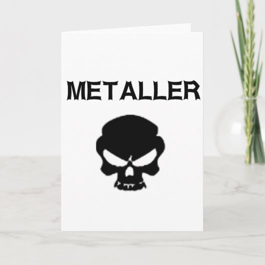 Metaller Karte (Vorderseite)