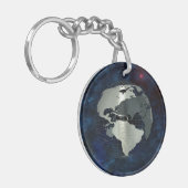 Metallerdkugel Schlüsselanhänger (Vorderseite links)