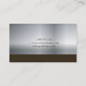 Metallerzeugnisse, Visitenkarten Visitenkarte (Rückseite)