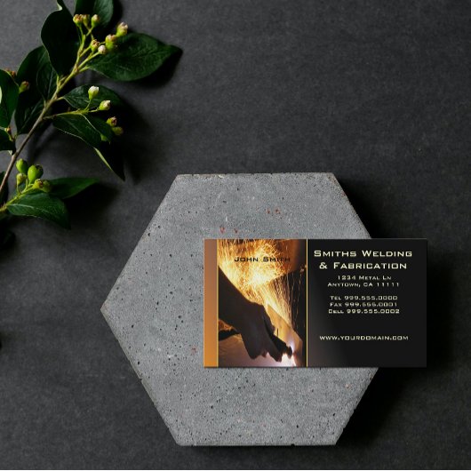Metallfab-Visitenkarte Visitenkarte