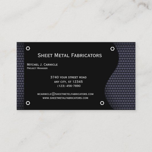 Metallfabrikationsgesellschaft Visitenkarte (Vorderseite)