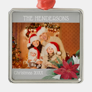 Metallfamilien Fotos Weihnachtsschmuck Poinsettia