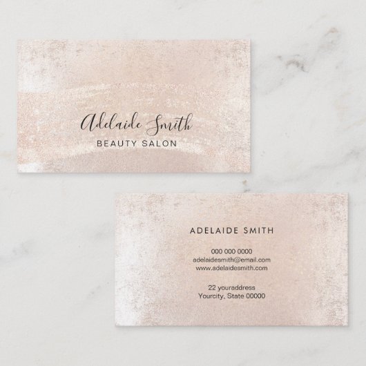 Metallfarbe Visitenkarte (Vorne/Hinten)