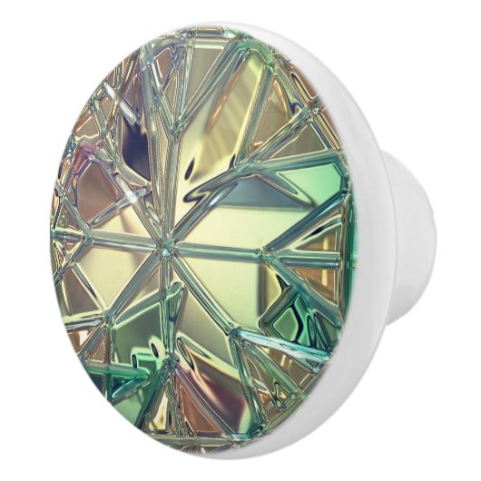 Metallfarbglas Keramikknauf (Rechts)