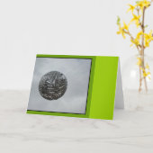 Metallfarn-Ball in der Luft-Gruß-Karte Karte (Gelbe Blume)